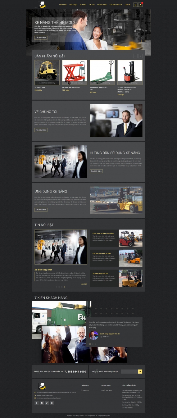 Mẫu Website công nghiệp - 004