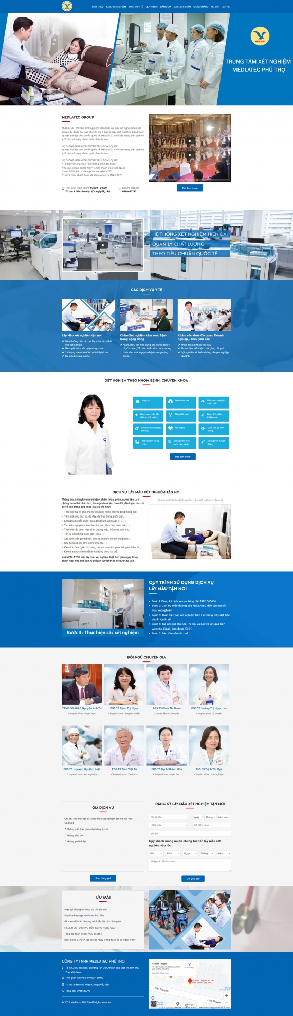 Mẫu Website Y Tế - Y Dược - 002