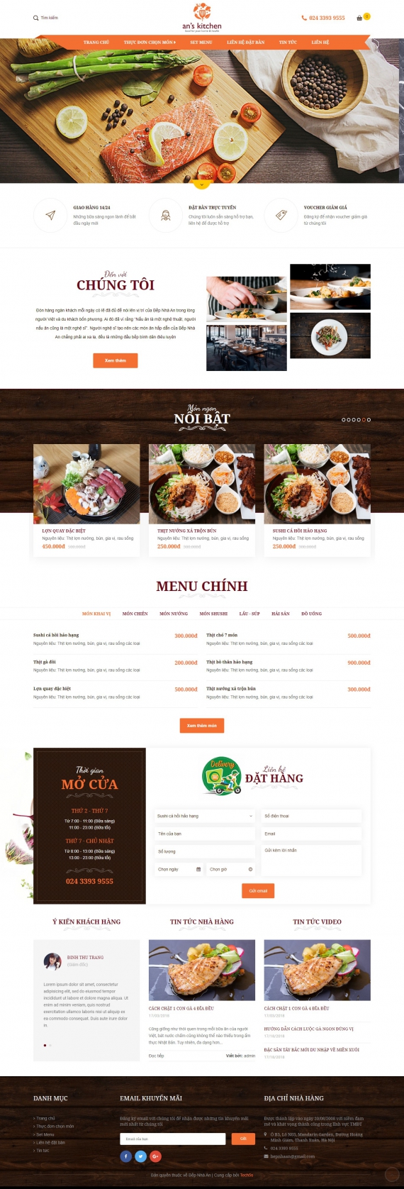 Mẫu website nhà hàng - 259