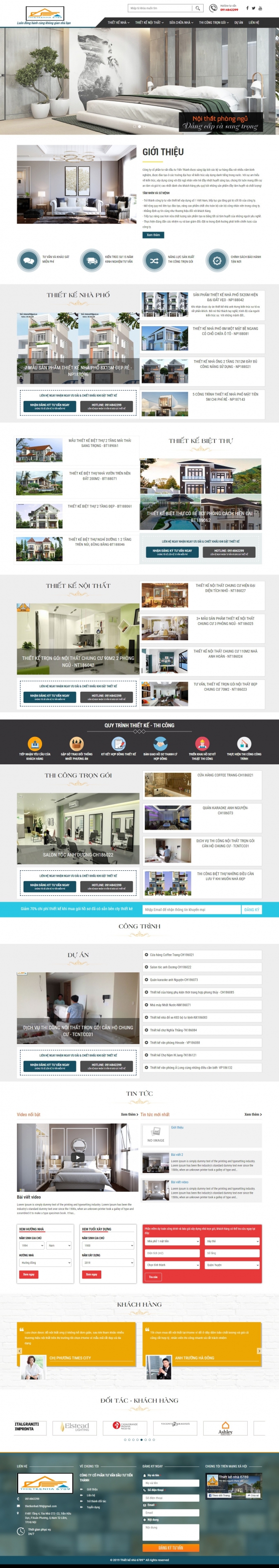 Mẫu website thiết kế nội thất - 274